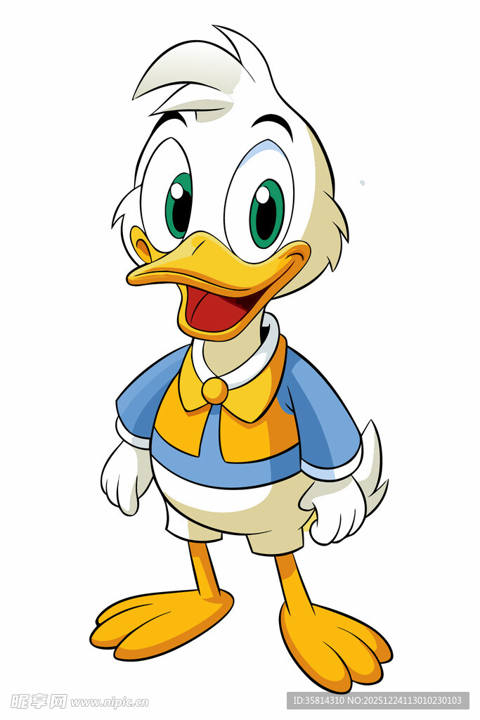 可爱唐老鸭卡通形象