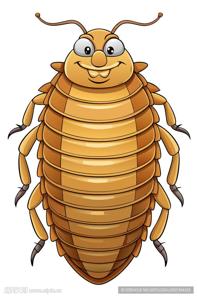 可爱卡通潮虫形象展示