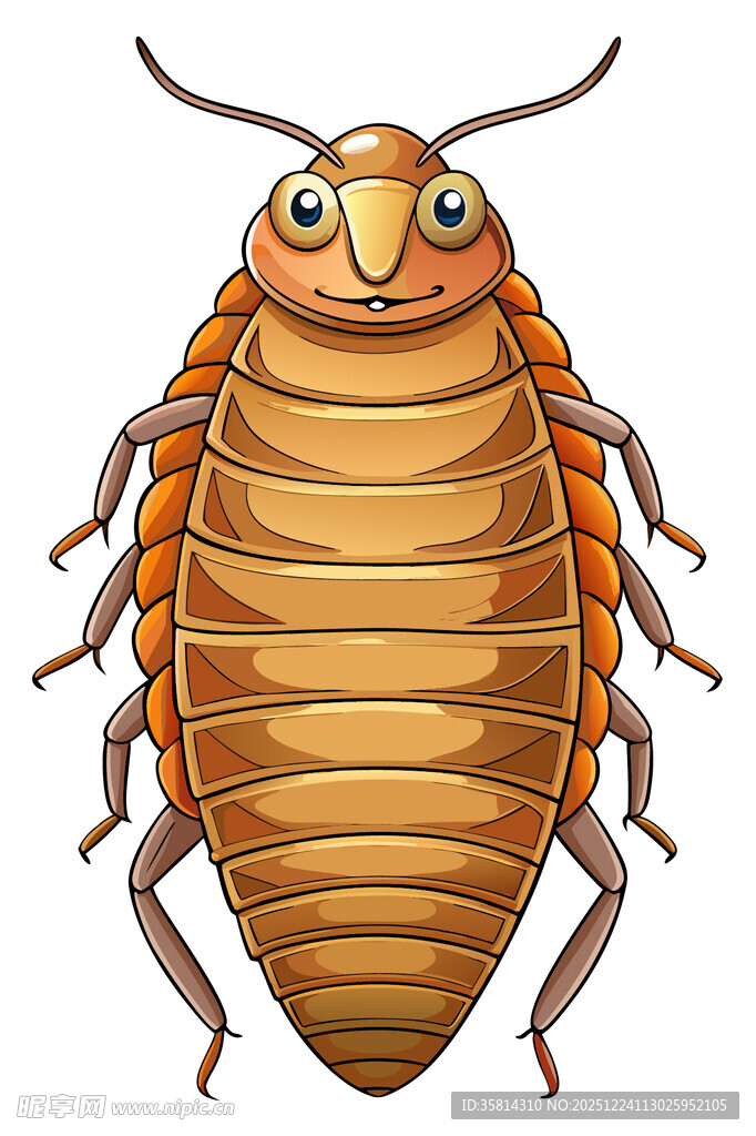 可爱卡通潮虫形象展示