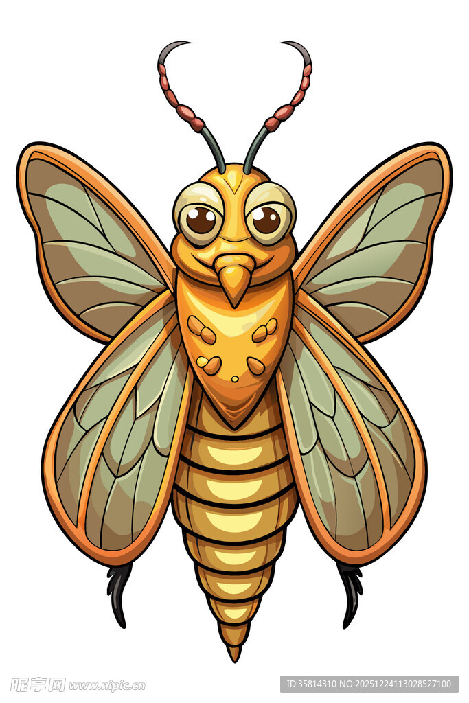 卡通形象大黄蜂插画