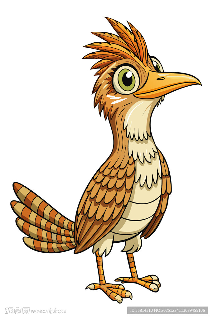 卡通风格的小鸟形象