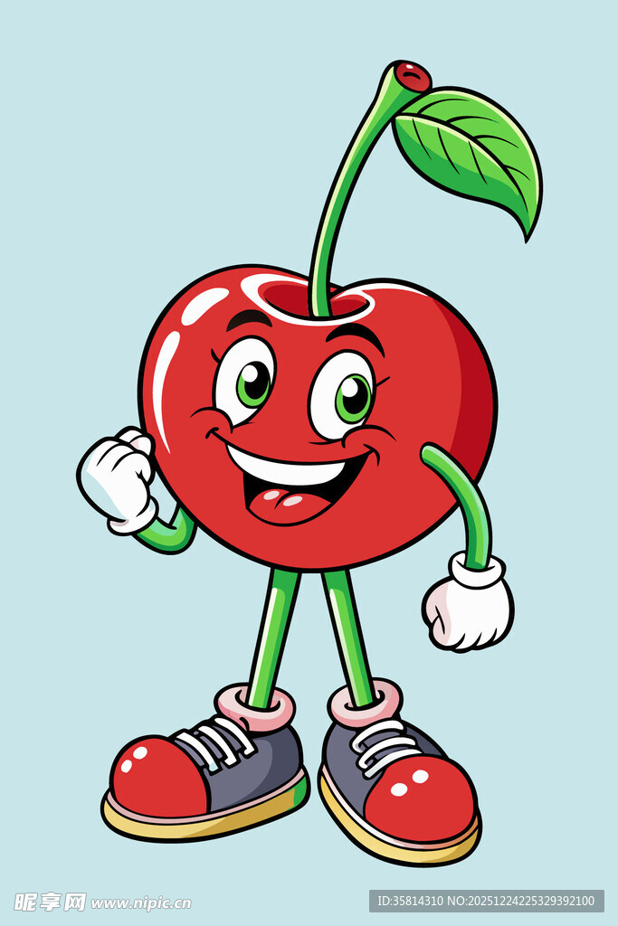 可爱樱桃卡通形象