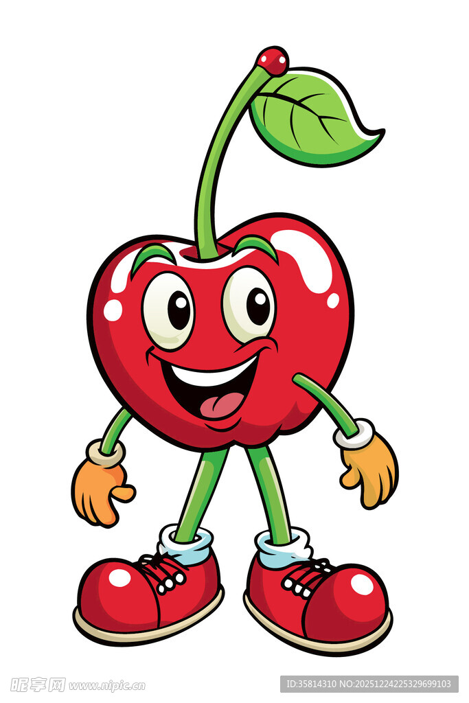 可爱樱桃卡通形象