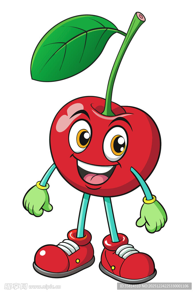 可爱樱桃卡通形象