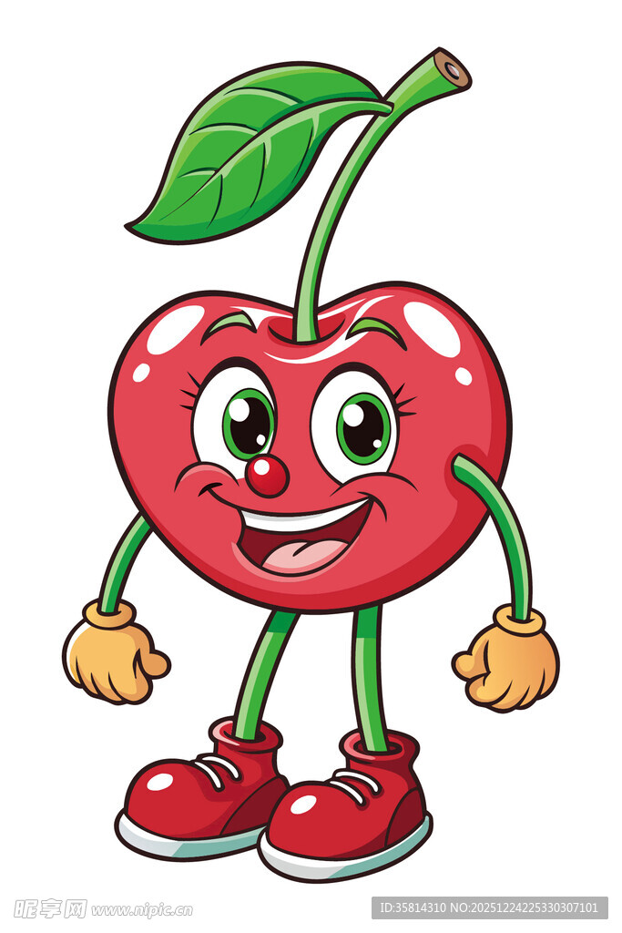 可爱樱桃卡通形象