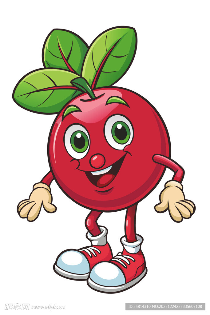 可爱苹果卡通形象