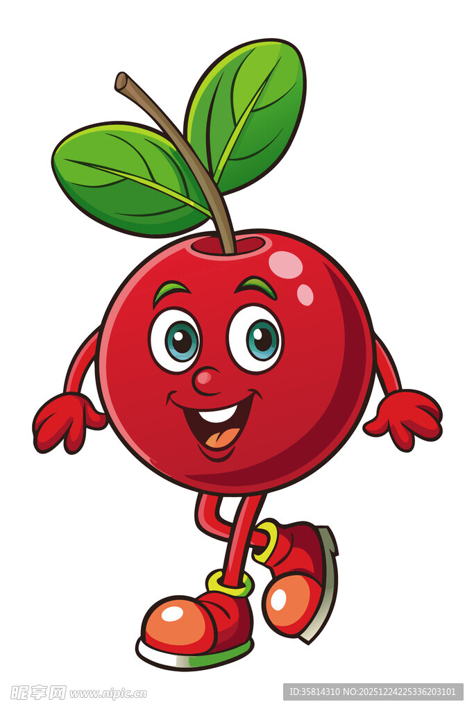 可爱苹果卡通形象