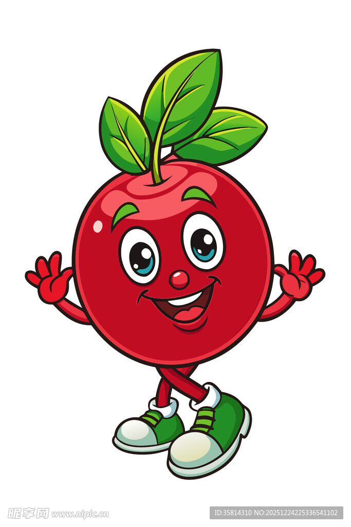 可爱苹果卡通形象