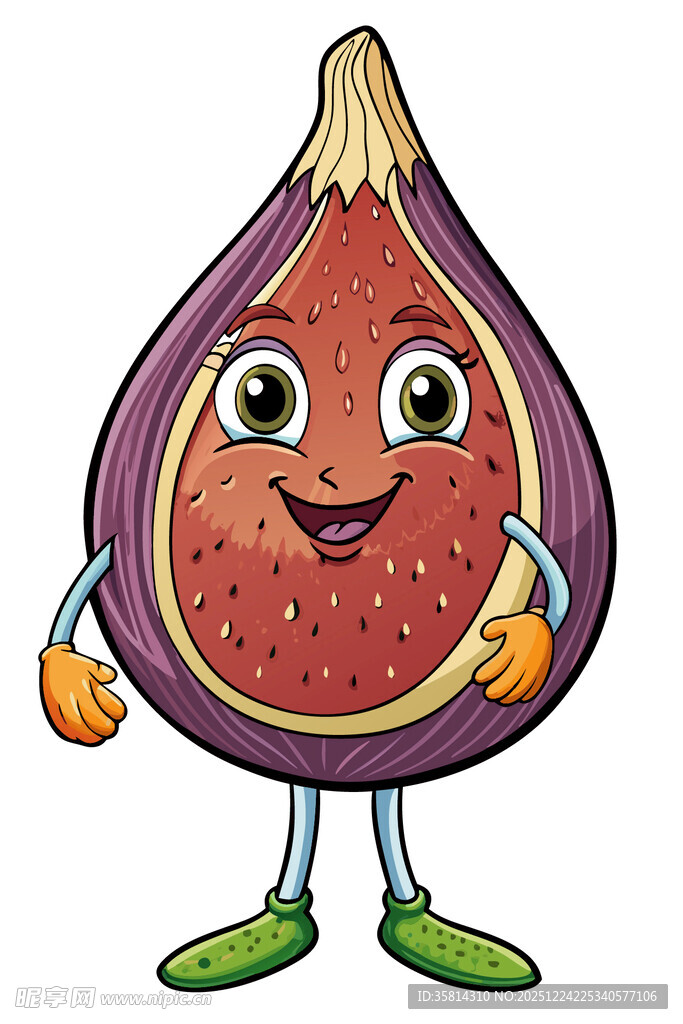 可爱无花果卡通形象
