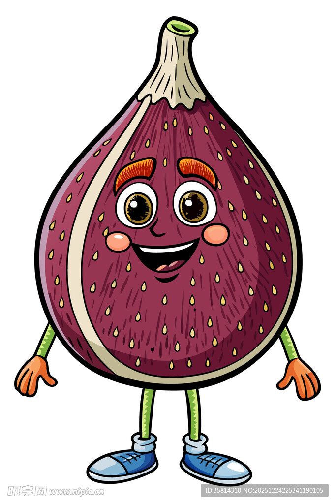 可爱无花果卡通形象