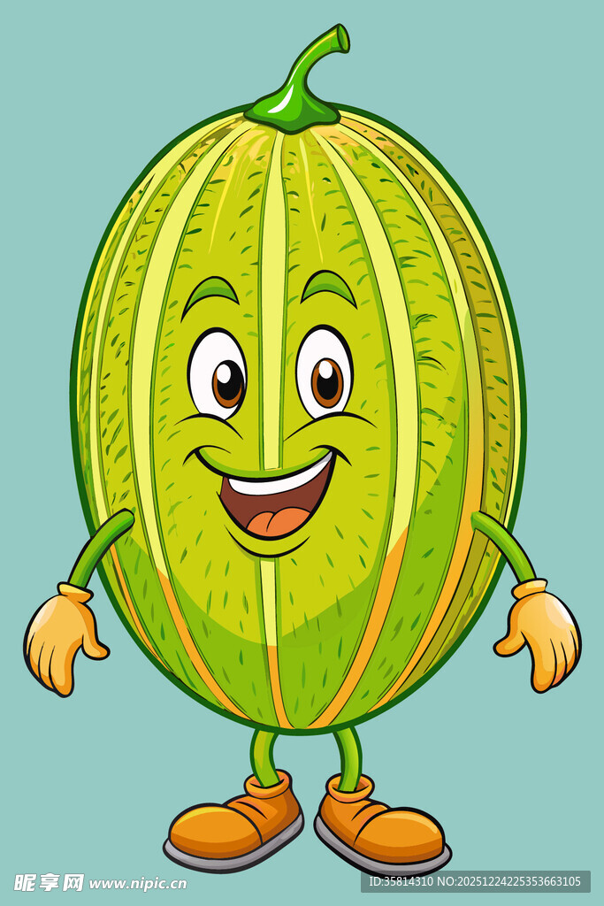 可爱甜瓜卡通形象