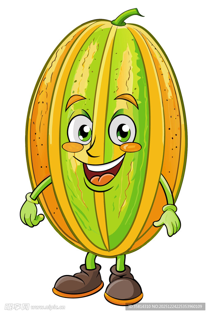 可爱甜瓜卡通形象