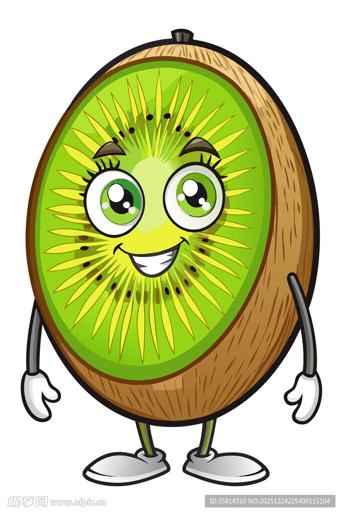 可爱猕猴桃卡通形象