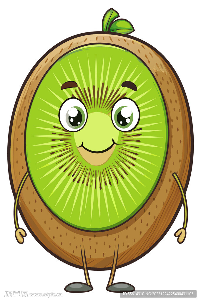 可爱猕猴桃卡通形象