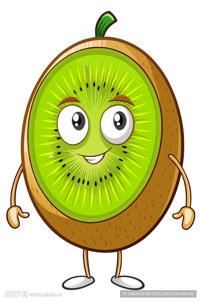 可爱猕猴桃卡通形象