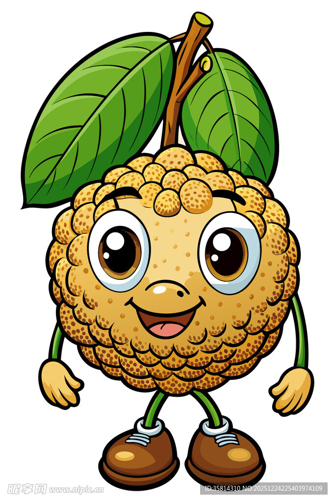 可爱卡通番荔枝形象