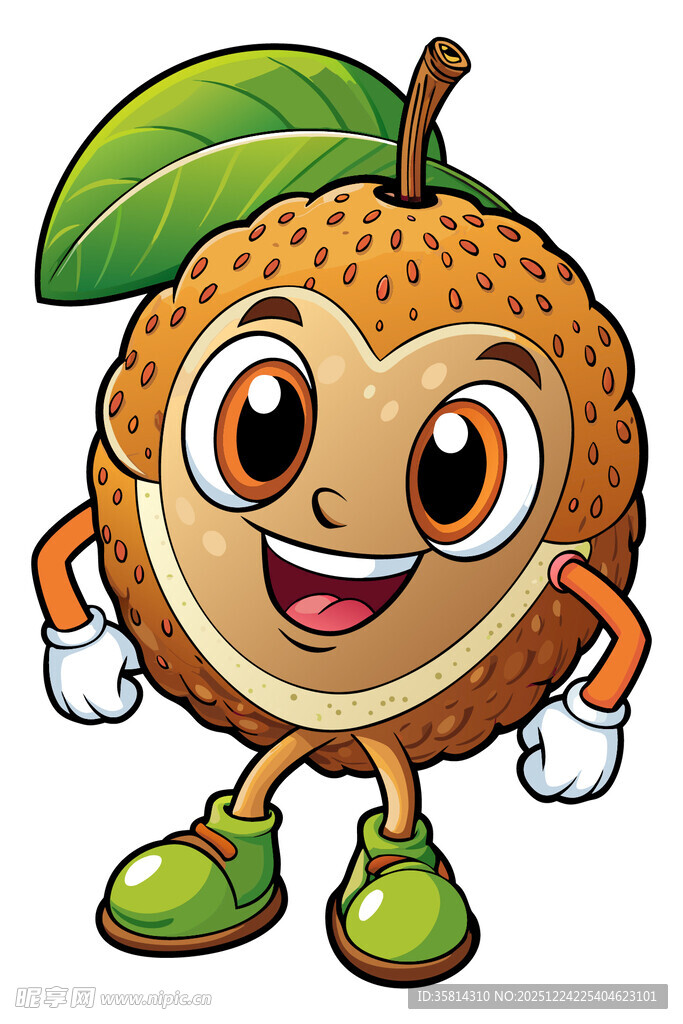 可爱荔枝卡通形象