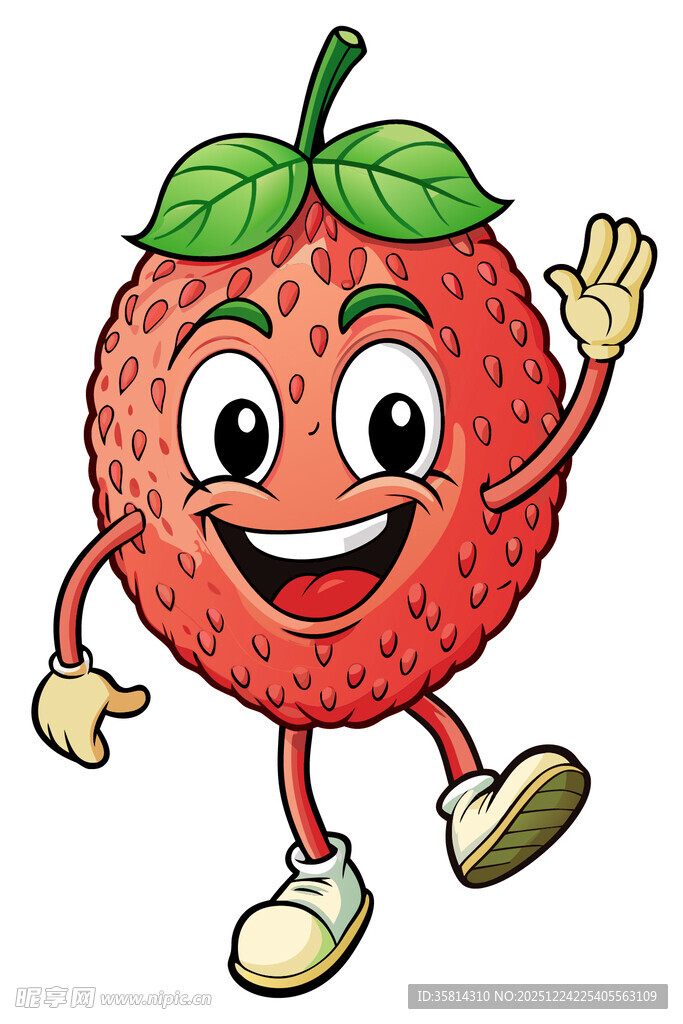 可爱荔枝卡通形象