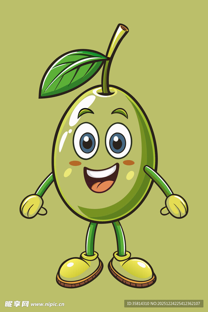 可爱橄榄卡通形象