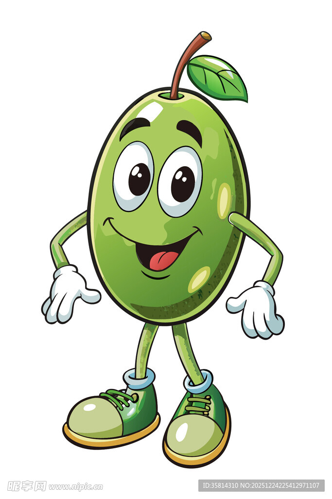 可爱青苹果卡通形象