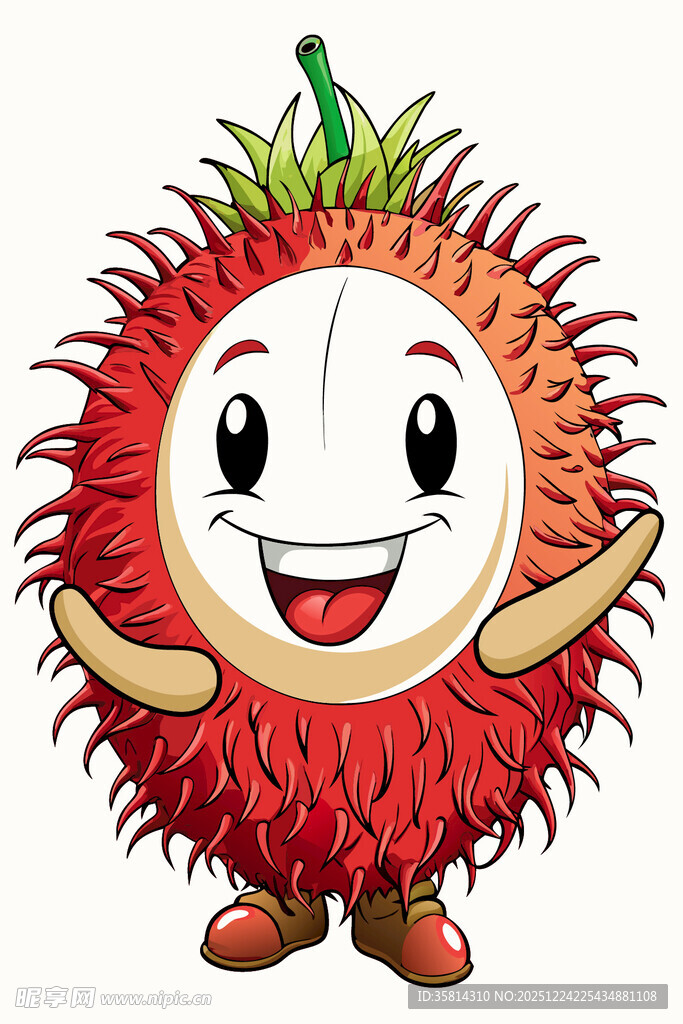 可爱卡通荔枝萌形象