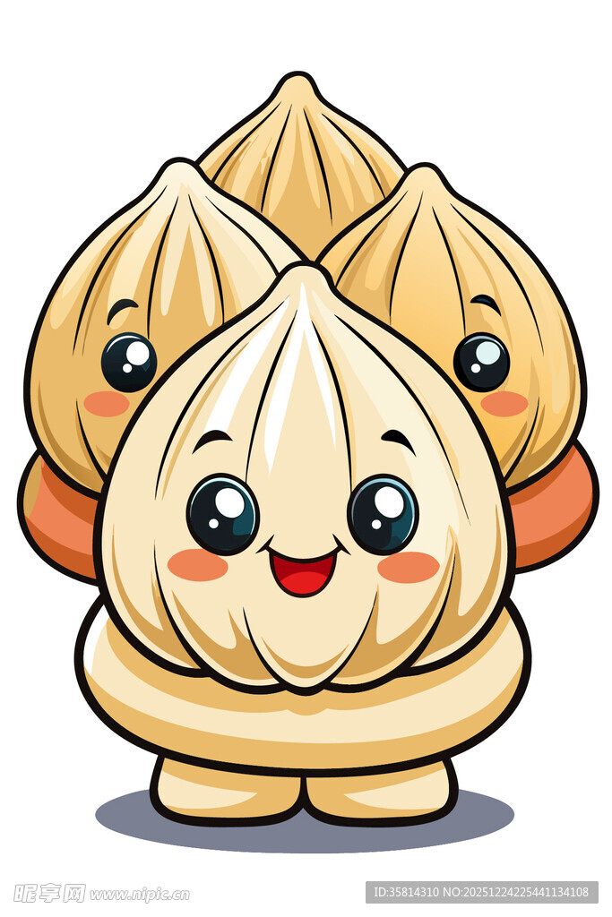 可爱卡通包子形象