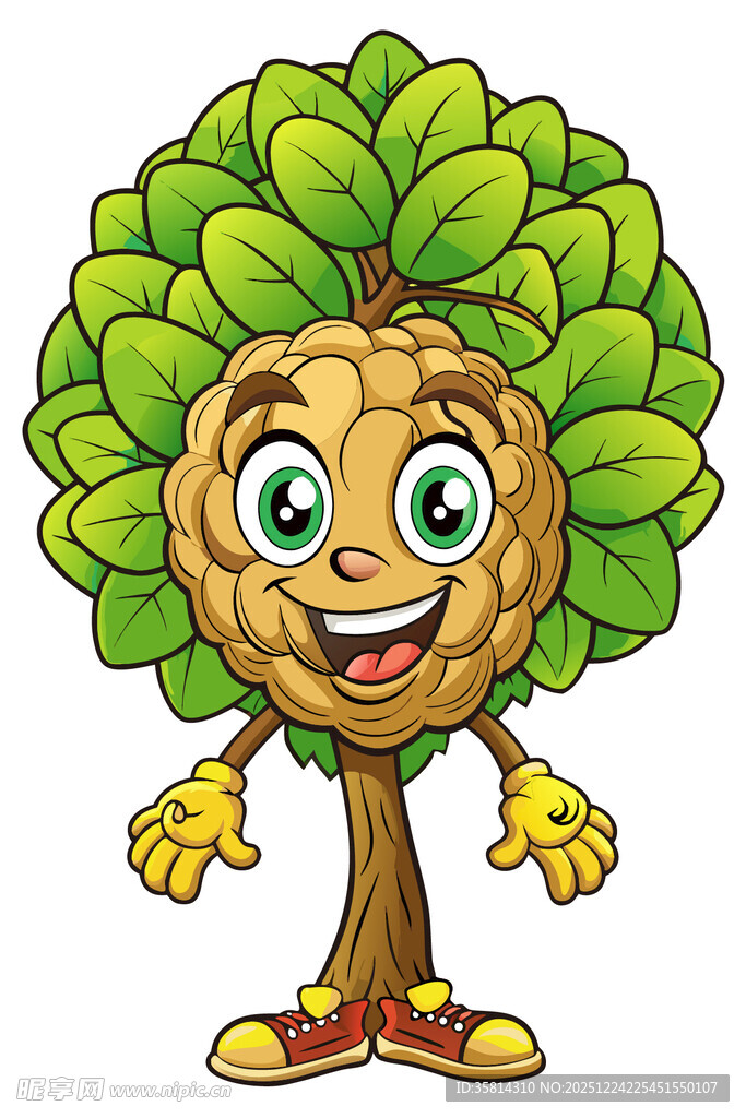 可爱树人卡通形象