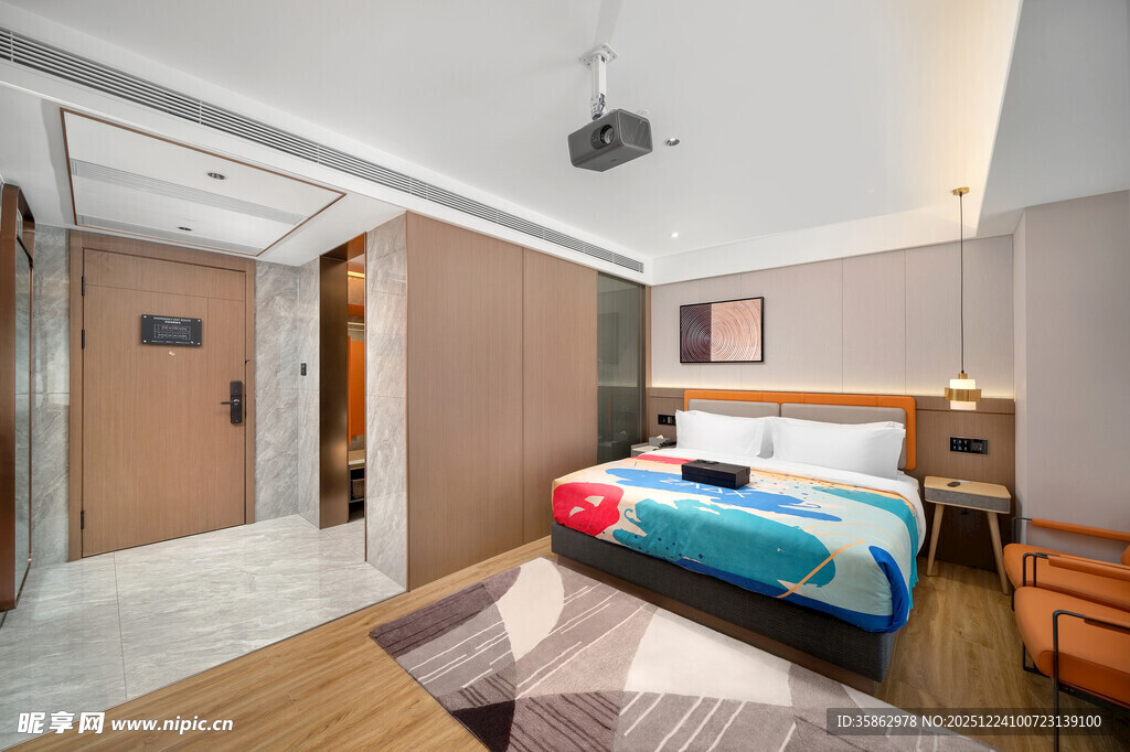 现代简约风格温馨卧室空间