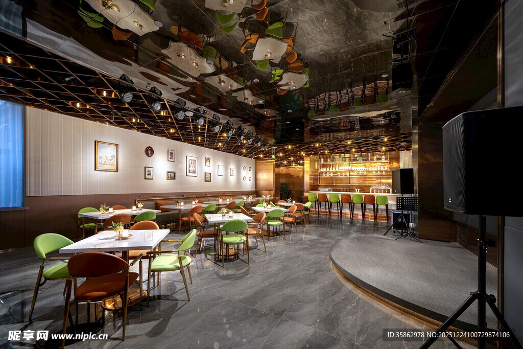 时尚现代风餐厅室内场景