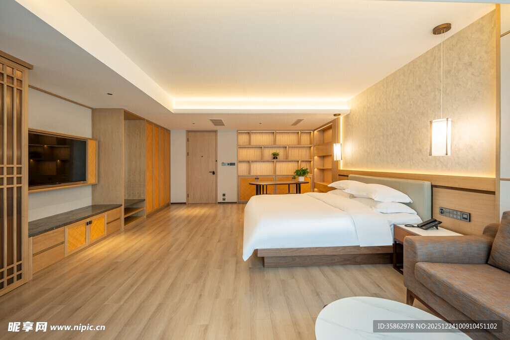 现代简约风格酒店客房