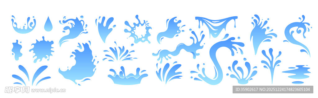 水花图案