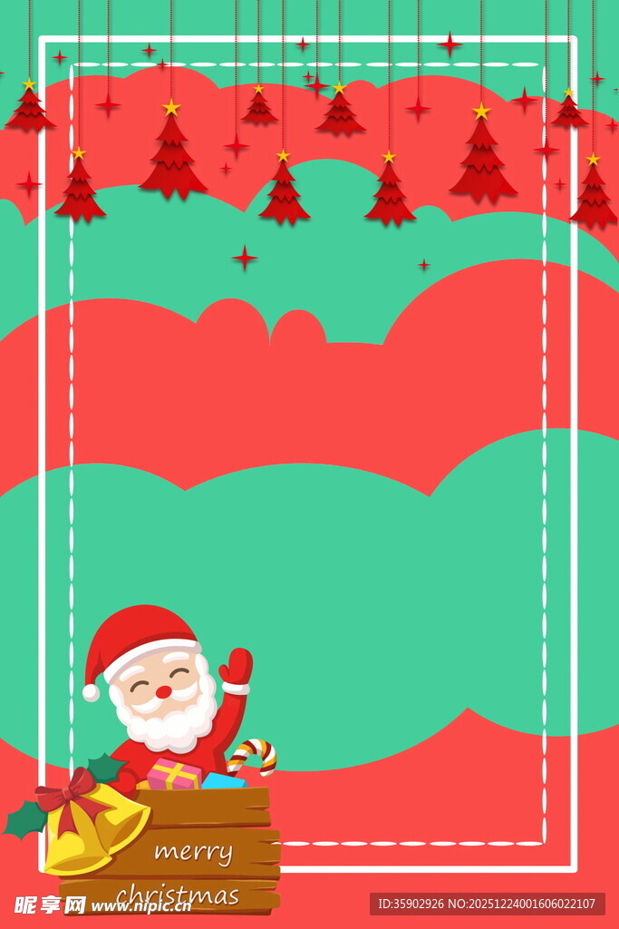 圣诞老人与圣诞风景