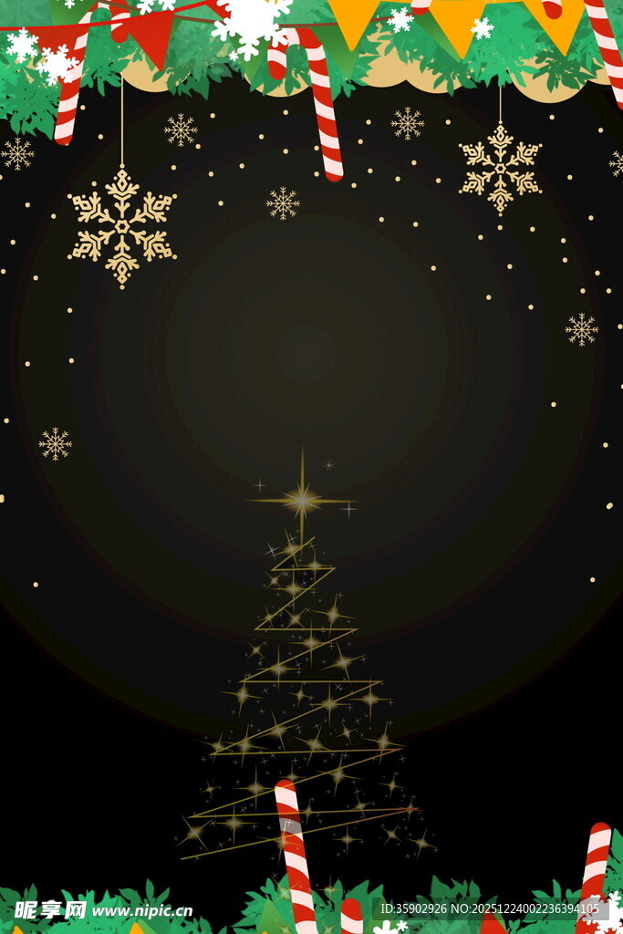 圣诞主题装饰背景图