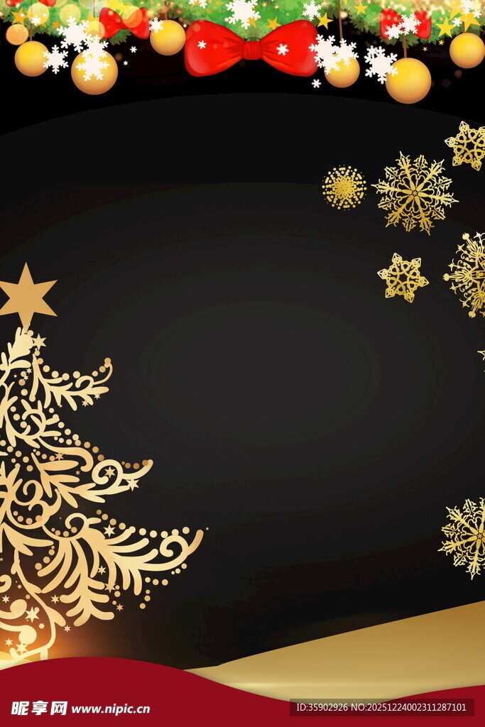 圣诞主题华丽背景图