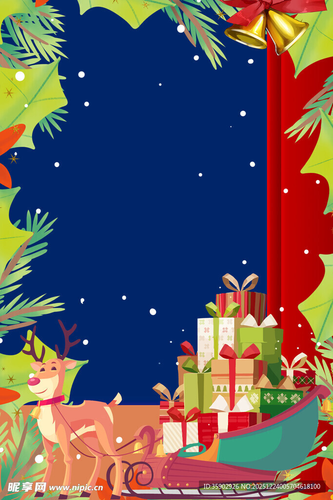 圣诞主题节日装饰背景图