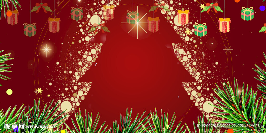 圣诞节日背景装饰图