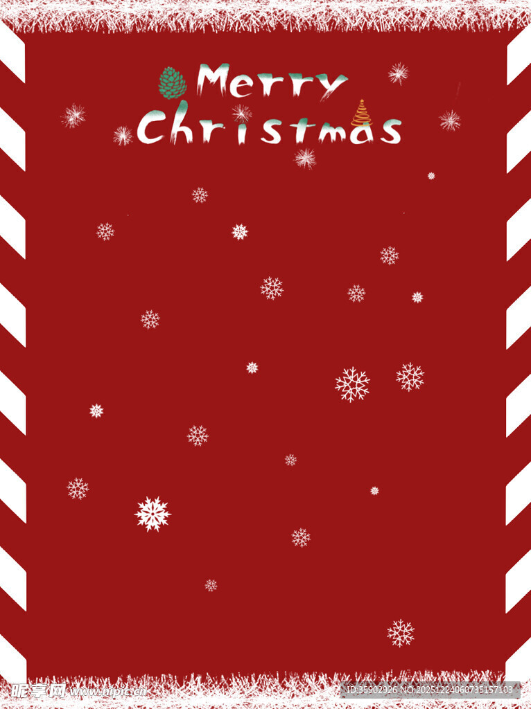 红色圣诞背景下的节日氛围