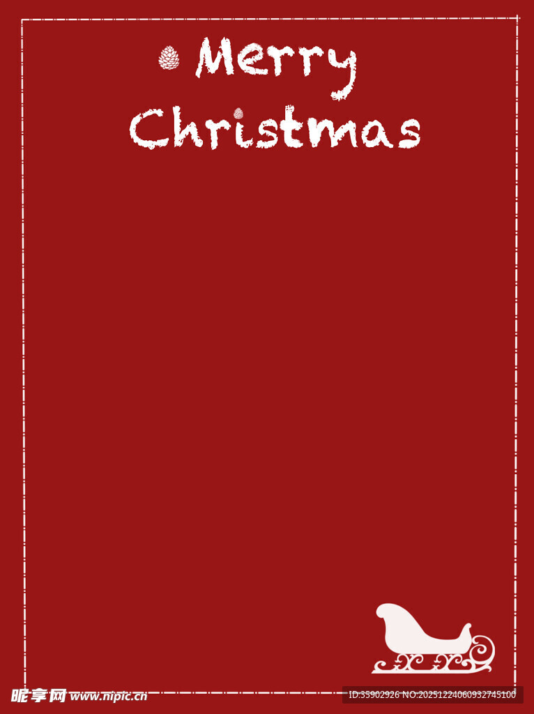 红色圣诞背景图