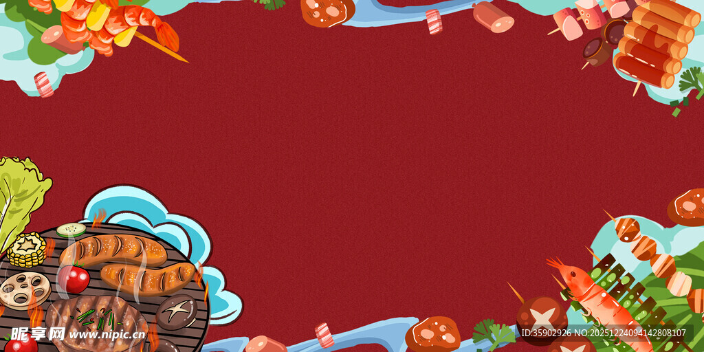 红色背景节日装饰元素