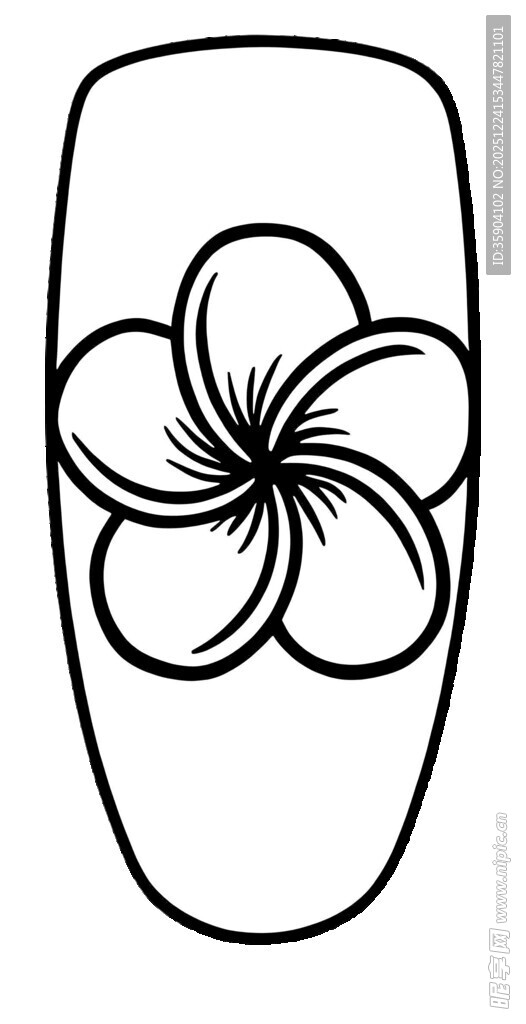 花朵图案美甲设计