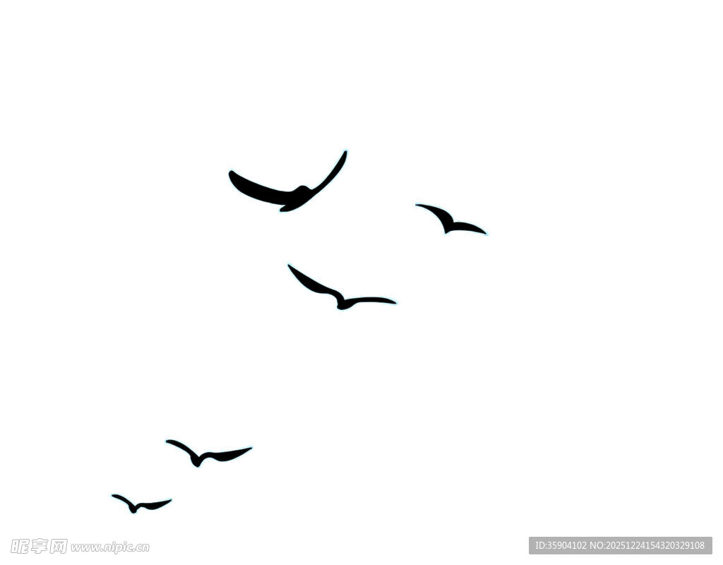 大雁 无背景 中国风 png