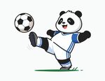 熊猫踢足球