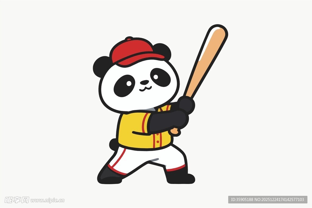 熊猫打棒球