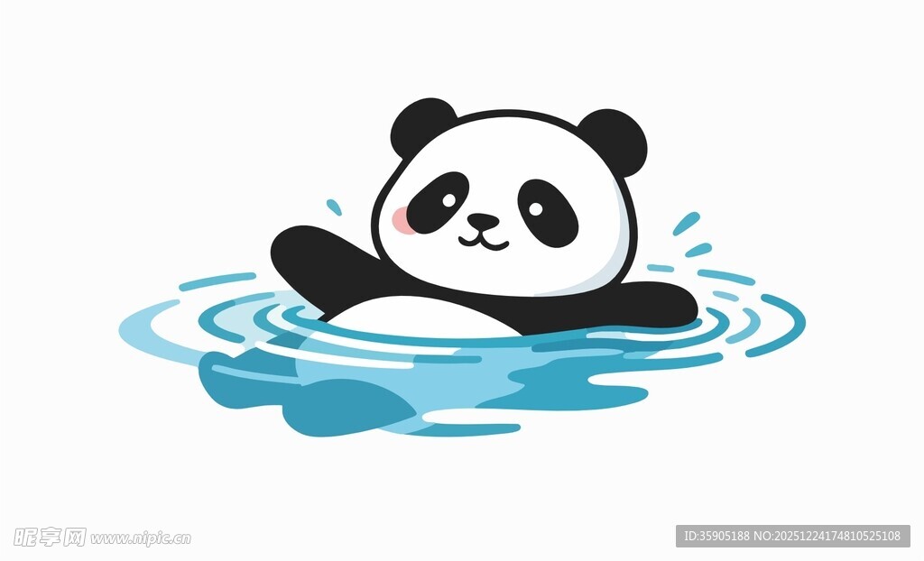 熊猫游泳