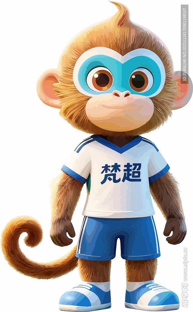 卡通猴子矢量图