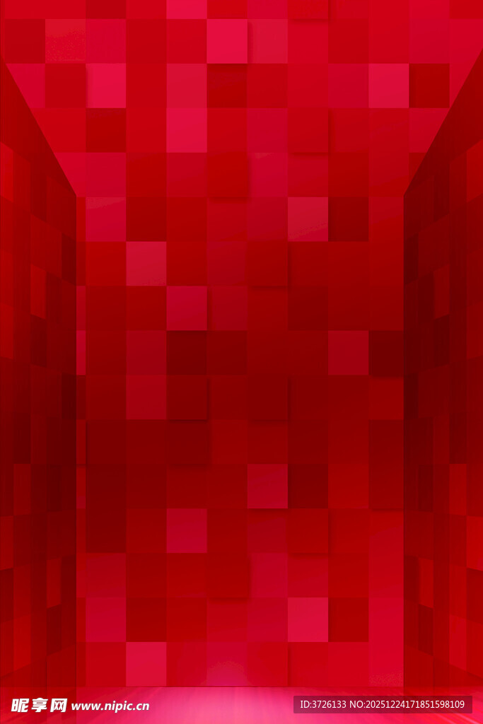 红色方块拼接背景图