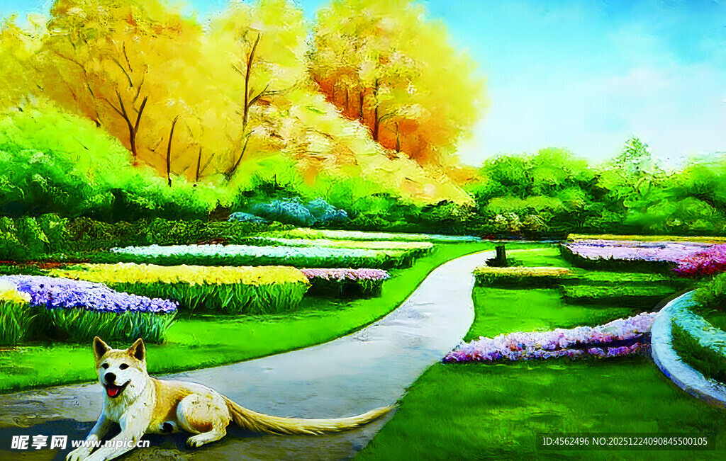 新农村打卡墙绘