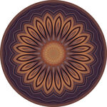 圆形花纹图案装饰盘