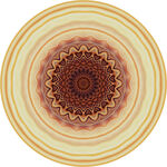 精美圆形曼陀罗花纹图案