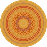 圆形绚丽花纹图案设计